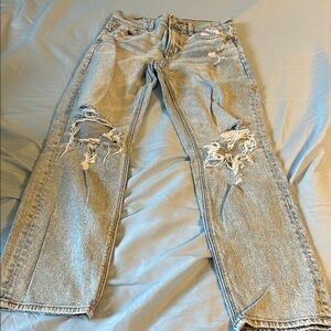 Distressed Light Blue Women's Jeans